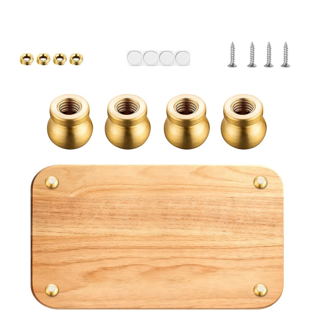 Brass Board Feet Set of 4 for  - Display Risers Set 评论和价格