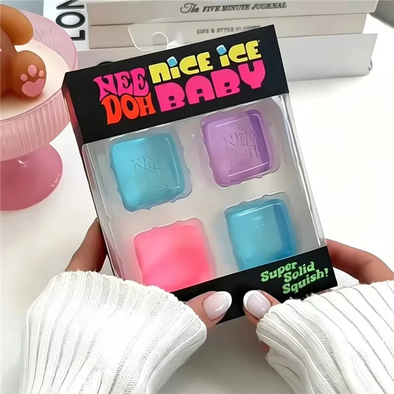 NeeDoh Mini 4 Pack Cube Squish - Fidget Cube Original 评论和价格