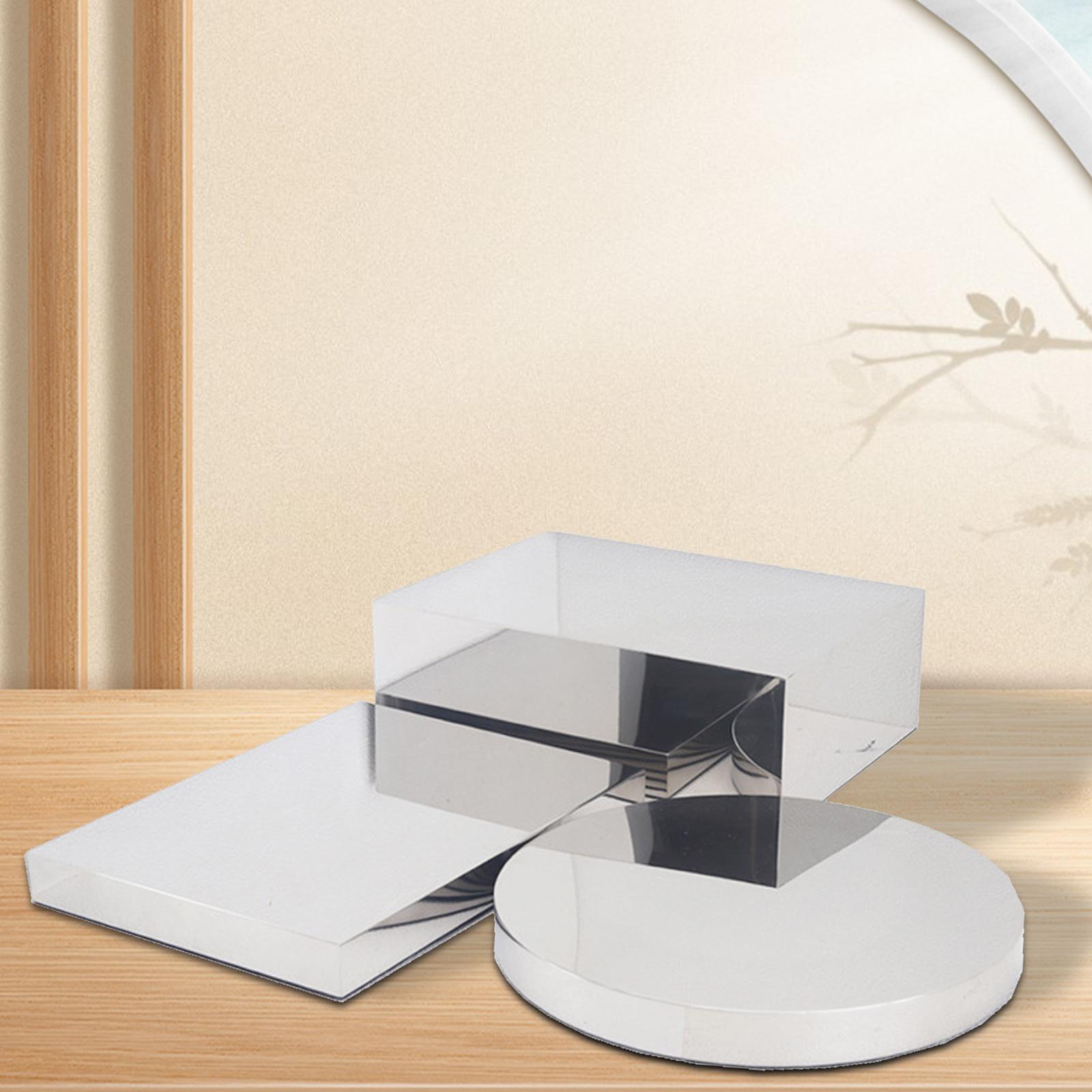 3Pcs Display Risers Stand Silv - Display Risers Set 评论和价格