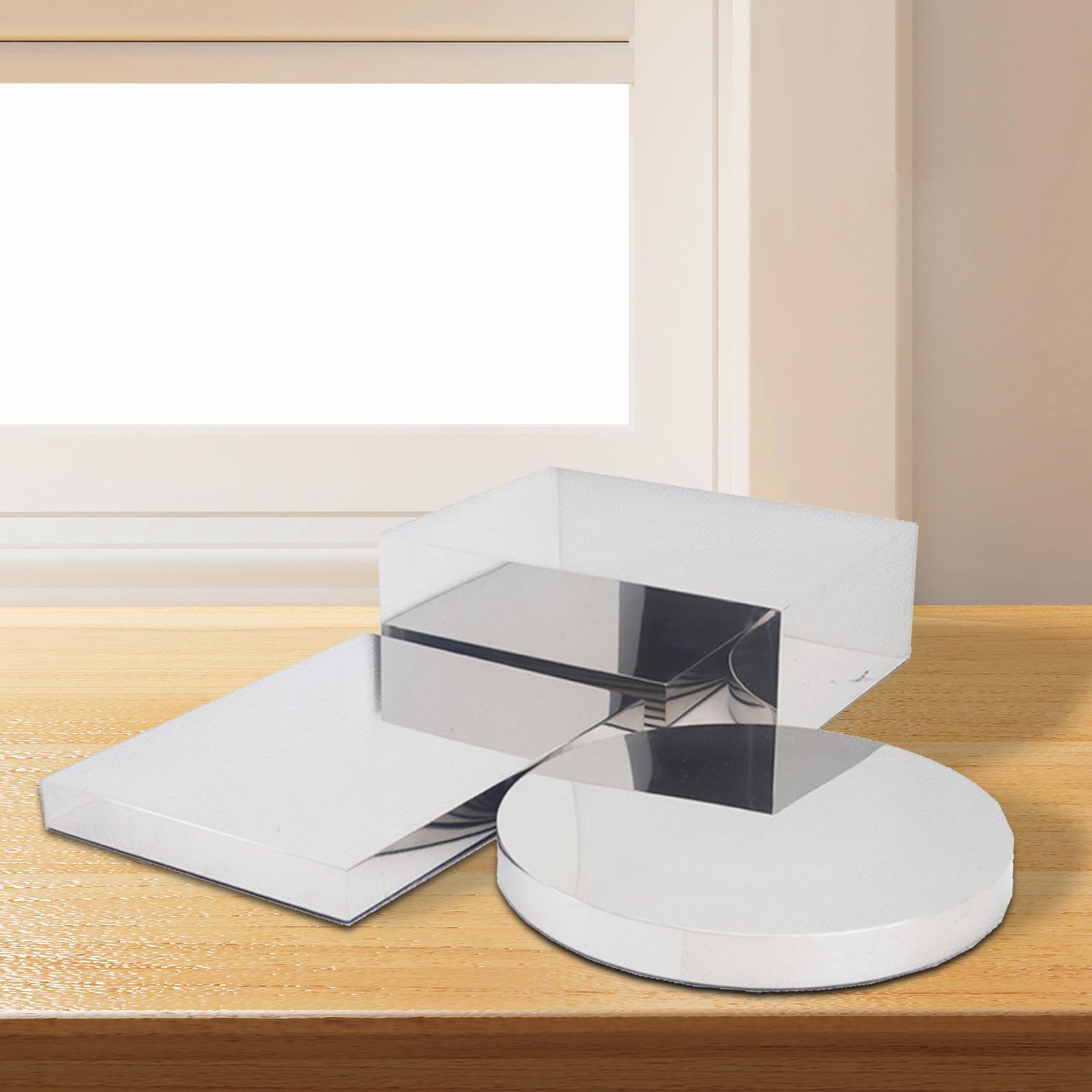 3Pcs Display Risers Stand Silv - Display Risers Set 评论和价格