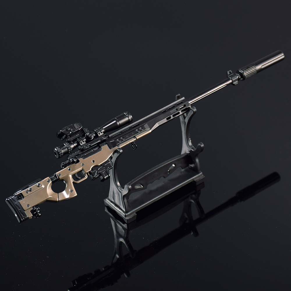 24cm Zinc Alloy AWM Sniper Rif - Action Figure Stand 评论和价格