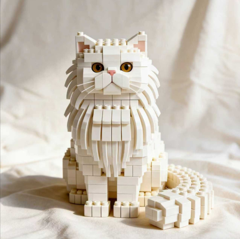 Mini Building Blocks Cat Model - Building Block Mini 评论和价格