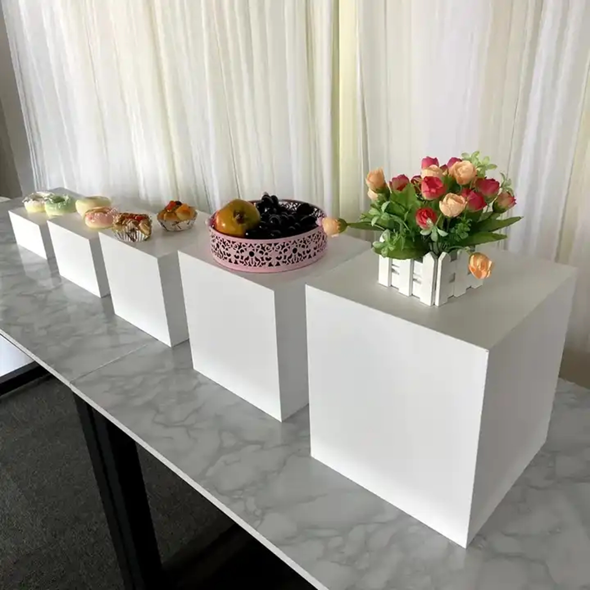 5pcs/set) Dessert Table Decora - Display Risers Set 评论和价格