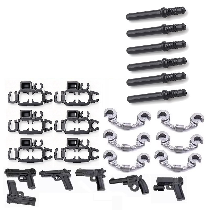 6PCS/SET US City Police Handcu - Lego Set Creator 评论和价格